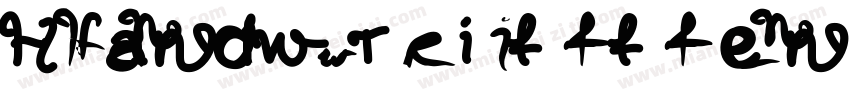 Handwritten cursive script字体转换